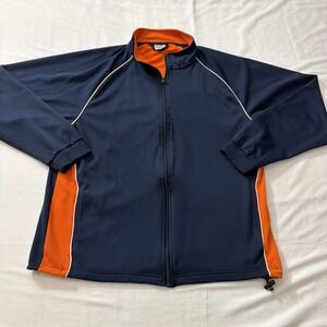 Boombah Men's Orange Tigers Zip Up Jacket Size: XXL Pockets Activewear Baseball